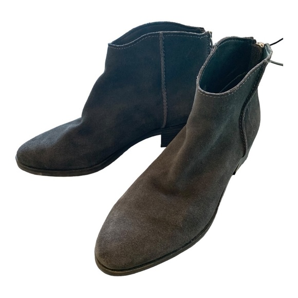 Dolce Vita Tucker Dark Grey Suede Ankle Boots Women's sz 9 EUC - Picture 4 of 11